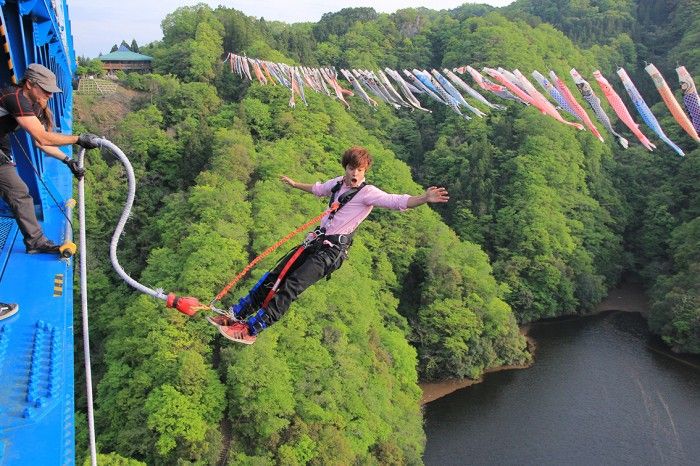 Nơi nhảy bungy cao nhất Nhật Bản Nơi nhảy bungy cao nhất Nhật Bản